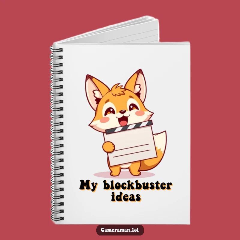Funny Fox Filmmaker Notebook: Energetic Sprite Clapping for Capturing Hilarious Ideas